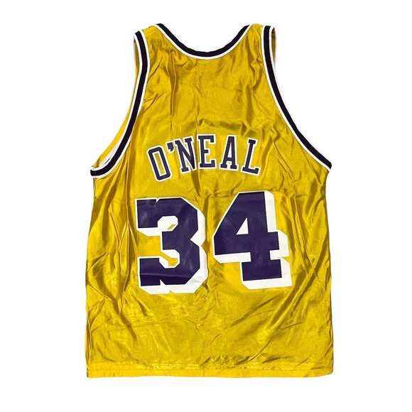 Champion LA Lakers Shaquille O'Neal Reversible #34 Mens Jersey Tank Size 40 VTG - Picture 2 of 6